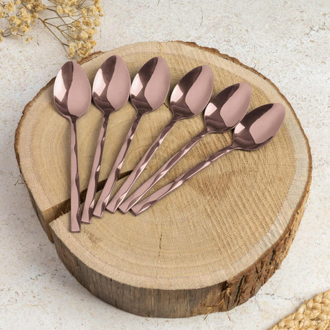 BH/3082, juego de cubiertos de 24 piezas con recubrimiento PVD de oro rosa pulido espejo, oro rosa, juego de cubiertos de 24 piezas, juego de cubiertos, cubiertos, espejo, vajilla