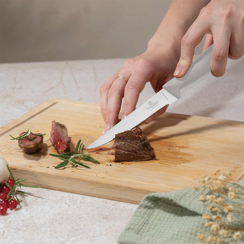  BH/3121, juego de cuchillos de 10 piezas con soporte de bambú, crema mate, juego de cuchillos de 10 piezas con soporte de bambú, juego de cuchillos, cuchillos, cuchillo, tabla de cortar, bambú, cuchillos y herramientas de corte