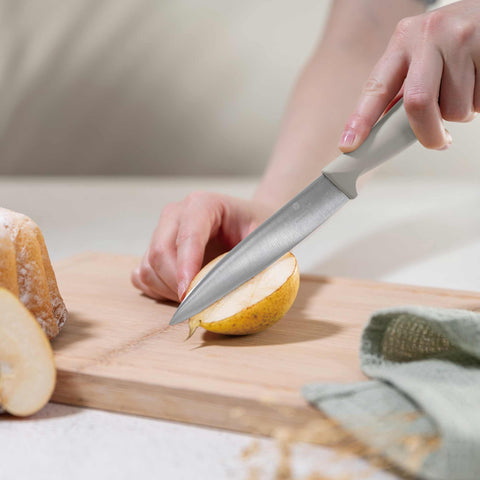  BH/3121, juego de cuchillos de 10 piezas con soporte de bambú, crema mate, juego de cuchillos de 10 piezas con soporte de bambú, juego de cuchillos, cuchillos, cuchillo, tabla de cortar, bambú, cuchillos y herramientas de corte