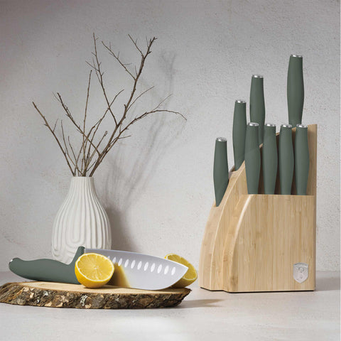 Juego De 10 Cuchillos Con Soporte De Bambú, Imagen lifestyle