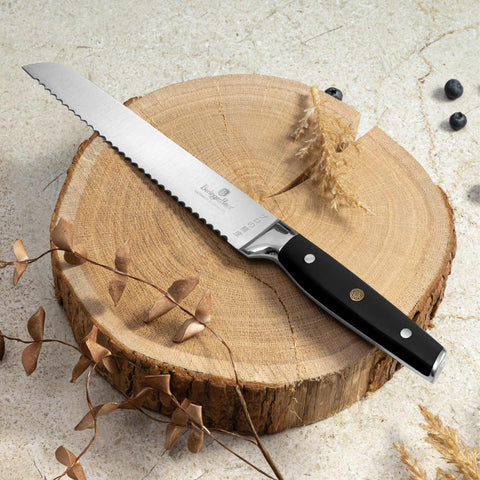  BH/3129, Cuchillo de pan 20cm, Negro, Plata, Cuchillo de pan, Cuchillo, Cuchillos y corte