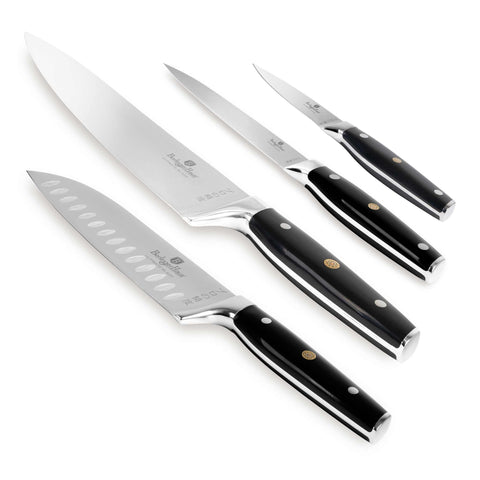  BH/3135, juego de cuchillos de 4 piezas, negro, plateado, juego de cuchillos de 4 piezas c., juego de cuchillos, cuchillos, cuchillo, cuchillos y herramientas de corte