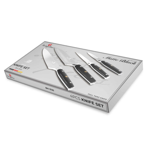  BH/3135, juego de cuchillos de 4 piezas, negro, plateado, juego de cuchillos de 4 piezas c., juego de cuchillos, cuchillos, cuchillo, cuchillos y herramientas de corte