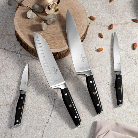  BH/3135, juego de cuchillos de 4 piezas, negro, plateado, juego de cuchillos de 4 piezas c., juego de cuchillos, cuchillos, cuchillo, cuchillos y herramientas de corte