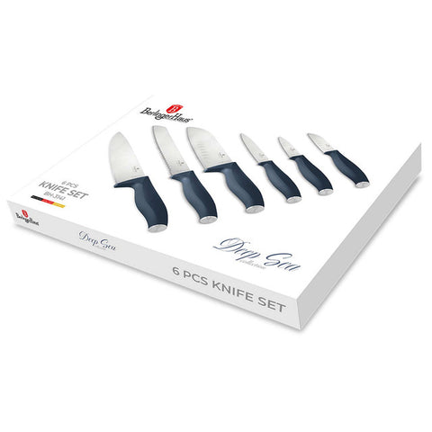 BH/3141, juego de cuchillos de 6 piezas, azul mate, juego de cuchillos de 6 piezas a., juego de cuchillos, cuchillos, cuchillo