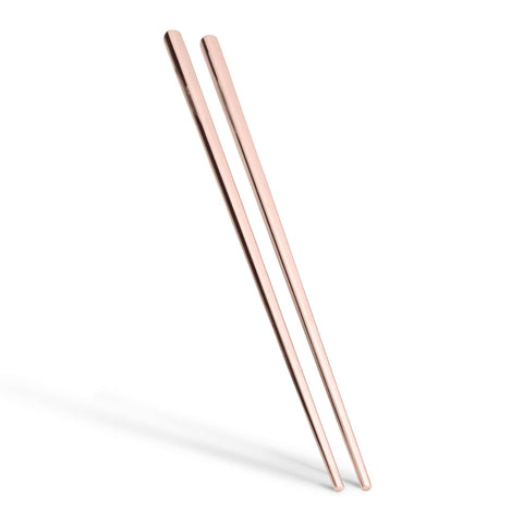  BH/3162, juego de 12 palillos con revestimiento de PVD de oro rosa, oro rosa, juego de 12 palillos, juego de palillos, juego de cubiertos, cubiertos, espejo, vajilla, otros