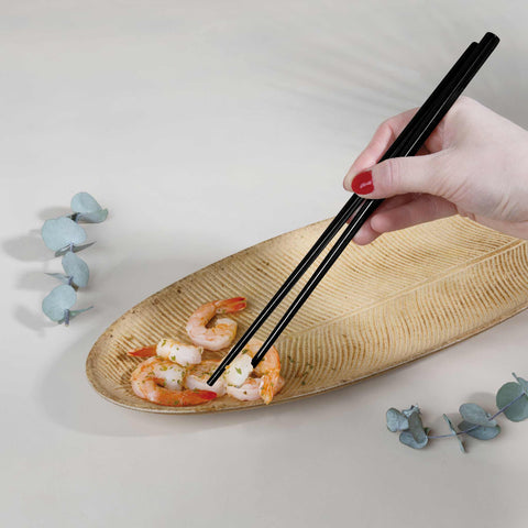  BH/3164, juego de 12 palillos con revestimiento de PVD negro, negro, juego de 12 palillos, juego de palillos, juego de cubiertos, cubiertos, espejo, vajilla, otros