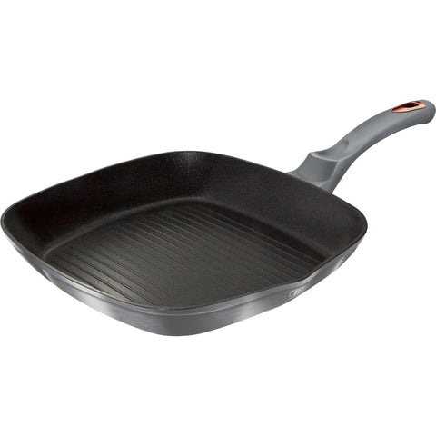  BH/6004, Sartén para parrilla de 28 cm, Gris, Sartén para parrilla de 28 cm, Sartén, Sartén para freír, Sartén para parrilla, Batería de cocina, Cocinar