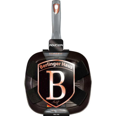  BH/6004, Sartén para parrilla de 28 cm, Gris, Sartén para parrilla de 28 cm, Sartén, Sartén para freír, Sartén para parrilla, Batería de cocina, Cocinar