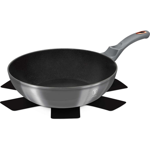  BH/6007, Wok 28cm, Gris, Wok 28 cm, Wok, Batería de cocina, Cocina, Sartenes