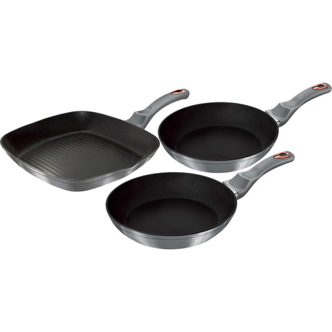  BH/6018F,BH/6018,Juego de sartenes de 3 piezas,Gris,Juego de sartenes de 3 piezas b.,Sartén,Juego de sartenes,Sartén,Juego de sartenes,Sartén para parrilla,Utensilios de cocina,Cocina,Sartenes,Juego de sartenes
