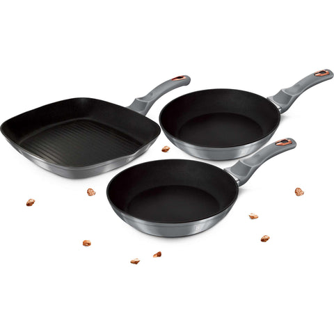  BH/6018F,BH/6018,Juego de sartenes de 3 piezas,Gris,Juego de sartenes de 3 piezas b.,Sartén,Juego de sartenes,Sartén,Juego de sartenes,Sartén para parrilla,Utensilios de cocina,Cocina,Sartenes,Juego de sartenes