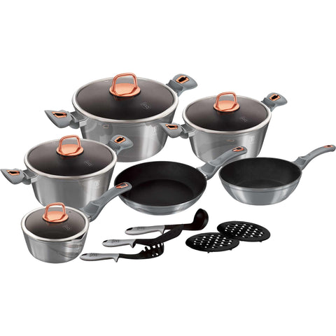  BH/6022,BH/7037,Juego de utensilios de cocina de 15 piezas,Gris,Juego de utensilios de cocina de 15 piezas,Juego de utensilios de cocina,Ollas,Juego de ollas,Ollas y sartenes,Juego de ollas y sartenes,Juego,Utensilios de cocina,Cocinar,Utensilios de cocina,Ollas y cacerolas