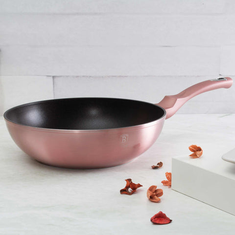 wok, utensilios de cocina, cocinar,,wok de 28 cm,rosa,,,BH/6030