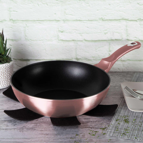 wok, utensilios de cocina, cocinar,,wok de 28 cm,rosa,,,BH/6030