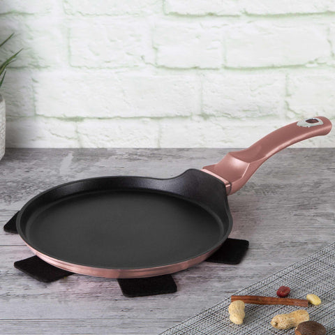 sartén para panqueques, utensilios de cocina, cocinar, sartén para panqueques de 25 cm, rosa,,,BH/6031