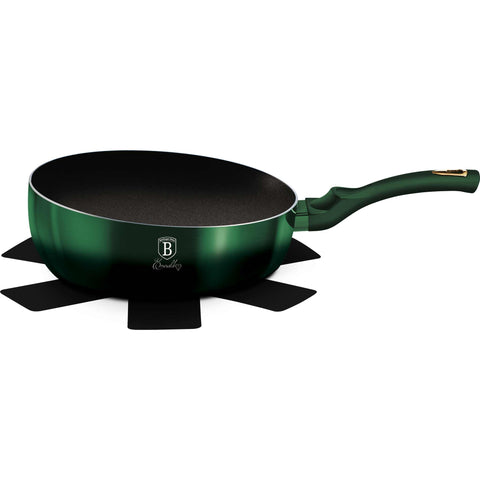 sartén, sartén abatible, sartén, utensilios de cocina, cocinar, sartén abatible de 26 cm, esmeralda/verde,,,BH/6052