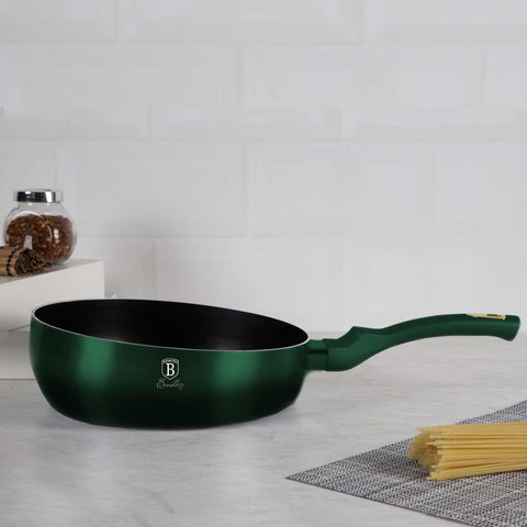 sartén, sartén abatible, sartén, utensilios de cocina, cocinar, sartén abatible de 26 cm, esmeralda/verde,,,BH/6052