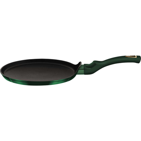 sartén para panqueques, utensilios de cocina, cocinar, sartén para panqueques de 25 cm, esmeralda, verde,BH/6054