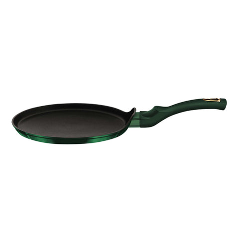 sartén para panqueques, utensilios de cocina, cocinar, sartén para panqueques de 25 cm, esmeralda, verde,BH/6054