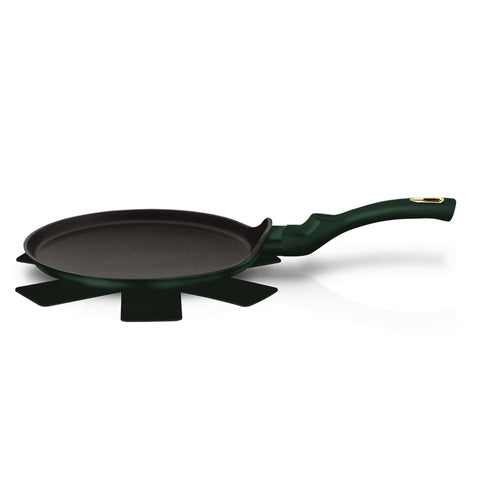 sartén para panqueques, utensilios de cocina, cocinar, sartén para panqueques de 25 cm, esmeralda, verde,BH/6054