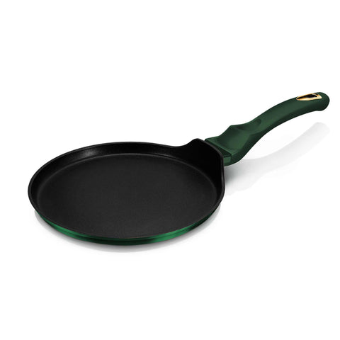 sartén para panqueques, utensilios de cocina, cocinar, sartén para panqueques de 25 cm, esmeralda, verde,BH/6054