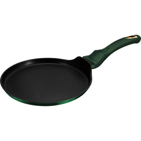 sartén para panqueques, utensilios de cocina, cocinar, sartén para panqueques de 25 cm, esmeralda, verde,BH/6054