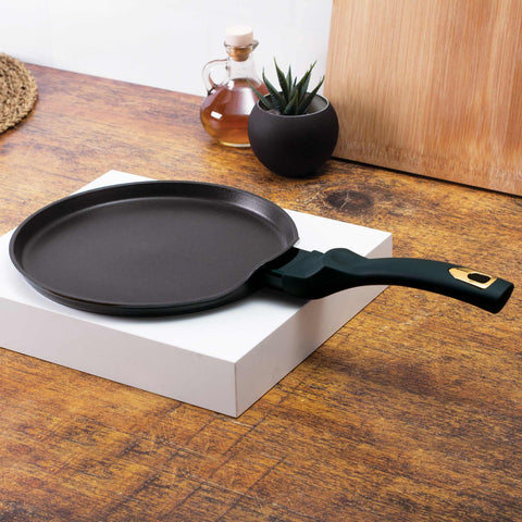 sartén para panqueques, utensilios de cocina, cocinar, sartén para panqueques de 25 cm, esmeralda, verde,BH/6054