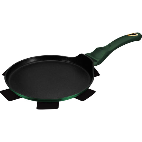 sartén para panqueques, utensilios de cocina, cocinar, sartén para panqueques de 25 cm, esmeralda, verde,BH/6054