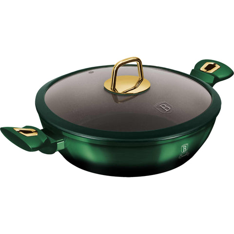  BH/6060, Olla baja con tapa 28cm, Esmeralda, Verde, Olla baja 28 cm, Olla baja, Olla baja con tapa, Olla, Utensilios de cocina, Cocina, Ollas y cazuelas