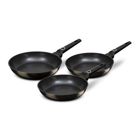  BH/6072, juego de 3 sartenes, negro, juego de 3 sartenes a., sartén, juego de sartenes, sartén, juego de sartenes, utensilios de cocina, cocina, sartenes, juego de sartenes
