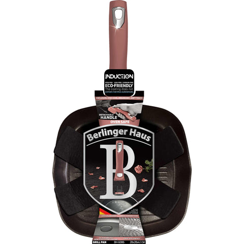  BH/6086,BH/6027,Sartén grill 28cm con mango desmontable,Rosa,Sartén grill 28cm,mango desmontable,sartén,sartén,parrilla,utensilios de cocina,cocinar,Sartenes,Sartén con mango desmontable