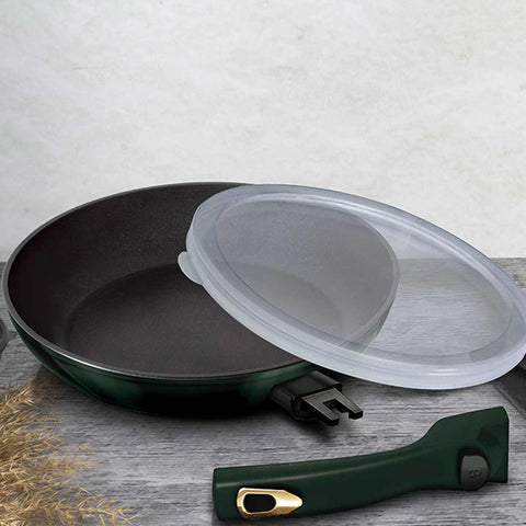 BH/6088,BH/6048,Sartén de 28 cm con mango desmontable,Esmeralda,Verde,Sartén de 28 cm,Mango desmontable,Utensilios de cocina inteligentes,Sartén,Batería de cocina,Cocina,Sartenes,Sartén con mango desmontable