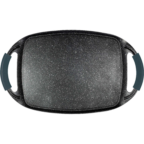  BH/6095, Plancha para asar 47cm, Aguamarina, Azul, plancha para asar, parrilla, mango de silicona, Sartenes, Sartén para asar