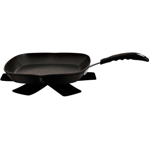 sartén, sartén para freír, sartén para parrilla, utensilios de cocina, cocinar,,sartén para parrilla de 28 cm, negra,,LP-KL-004,BH/6127