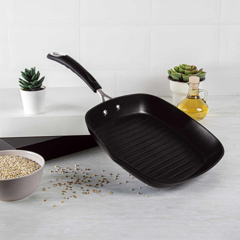 sartén, sartén para freír, sartén para parrilla, utensilios de cocina, cocinar,,sartén para parrilla de 28 cm, negra,,LP-KL-004,BH/6127