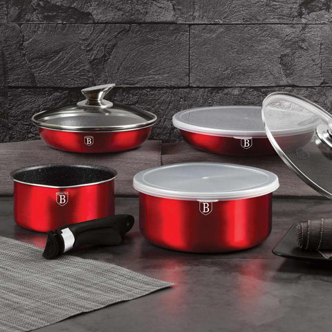 BH/6145, BH/6145PI, BH/6145I, juego de utensilios de cocina de 9 piezas, burdeos, rojo, juego de utensilios de cocina de 9 piezas, mango de clic, utensilios de cocina inteligentes, juego de utensilios de cocina, ollas y sartenes, juego de ollas y sartenes, juego, clic, cocina, utensilios de cocina, ollas y cacerolas