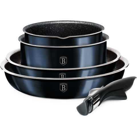  BH/6146, juego de utensilios de cocina de 9 piezas, aguamarina, azul, juego de utensilios de cocina de 9 piezas, mango de clic, utensilios de cocina inteligentes, juego de utensilios de cocina, ollas y sartenes, juego de ollas y sartenes, juego, clic, cocina, utensilios de cocina, ollas y cazuelas