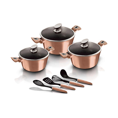  BH/6151, juego de utensilios de cocina de 10 piezas, oro rosa, juego de utensilios de cocina de 10 piezas a., juego de utensilios de cocina, ollas, juego de ollas, juego, herramientas de cocina, cocina, utensilios de cocina, ollas y cazuelas