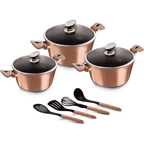  BH/6151, juego de utensilios de cocina de 10 piezas, oro rosa, juego de utensilios de cocina de 10 piezas a., juego de utensilios de cocina, ollas, juego de ollas, juego, herramientas de cocina, cocina, utensilios de cocina, ollas y cazuelas
