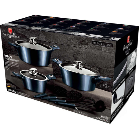  BH/6152, juego de utensilios de cocina de 10 piezas, aguamarina, azul, juego de utensilios de cocina de 10 piezas a., juego de utensilios de cocina, ollas, juego de ollas, juego, herramientas de cocina, cocina, utensilios de cocina, ollas y cazuelas