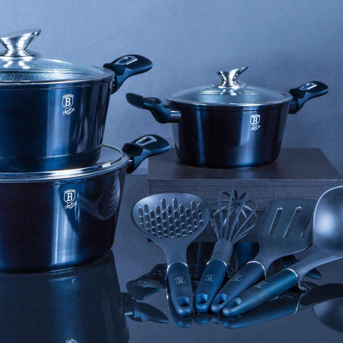  BH/6152, juego de utensilios de cocina de 10 piezas, aguamarina, azul, juego de utensilios de cocina de 10 piezas a., juego de utensilios de cocina, ollas, juego de ollas, juego, herramientas de cocina, cocina, utensilios de cocina, ollas y cazuelas