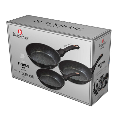 BH/6158F,BH/8360,Juego de sartenes de 3 piezas,Negro,Oro rosa,Juego de sartenes de 3 piezas a.,sartén,juego de sartenes,sartén,juego de sartenes,utensilios de cocina,cocinar,Sartenes,Juego de sartenes