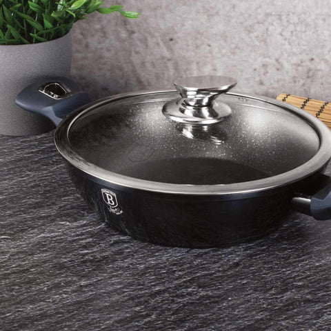  BH/6165, Olla baja con tapa 24cm, Aguamarina, Azul, Olla baja 24 cm, Olla baja, Olla baja con tapa, Olla, Utensilios de cocina, Cocina, Ollas y cazuelas