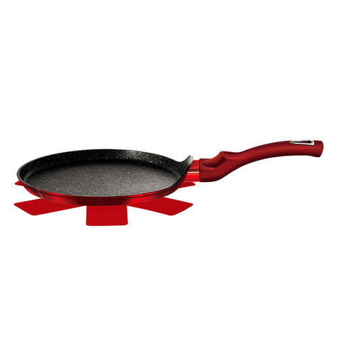  BH/6179, Sartén para panqueques de 28 cm, color burdeos, rojo, sartén para panqueques de 28 cm, sartén para panqueques, utensilios de cocina, cocina, sartenes, sartén para crepes/panqueques