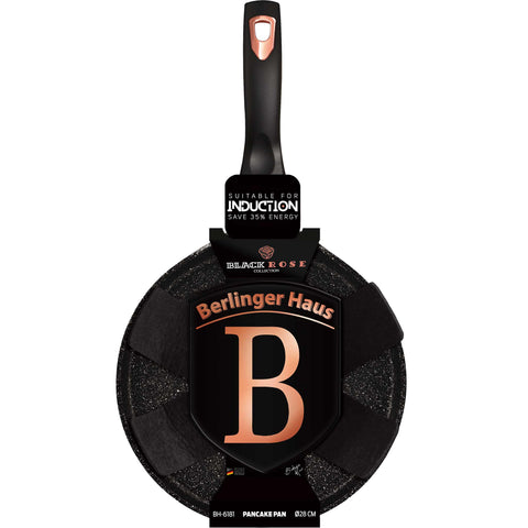  BH/6181, Sartén para panqueques de 28 cm, Negro, Oro rosa, Sartén para panqueques de 28 cm, Sartén para panqueques, Utensilios de cocina, Cocina