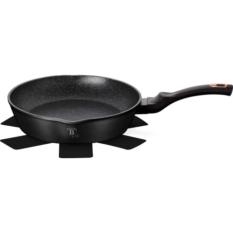 sartén, sartén profunda, sartén, batería de cocina, cocinar,sartén profunda de 24 cm,negro/oro rosa,BH/6184NPR,BH/6187