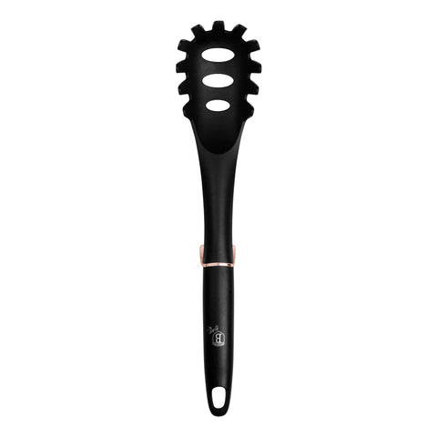 Product image of Spaghetti spoon. Part of the Black Rose Collection . Features: • Material: nylon • Color: black- rose gold REGISTERED DESIGN BY BERLINGER HAUS!. (Studio view). Official Berlinger Haus product, boosted by Promintra sl.