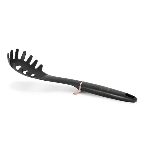 Product image of Spaghetti spoon. Part of the Black Rose Collection . Features: • Material: nylon • Color: black- rose gold REGISTERED DESIGN BY BERLINGER HAUS!. (Studio view). Official Berlinger Haus product, boosted by Promintra sl.