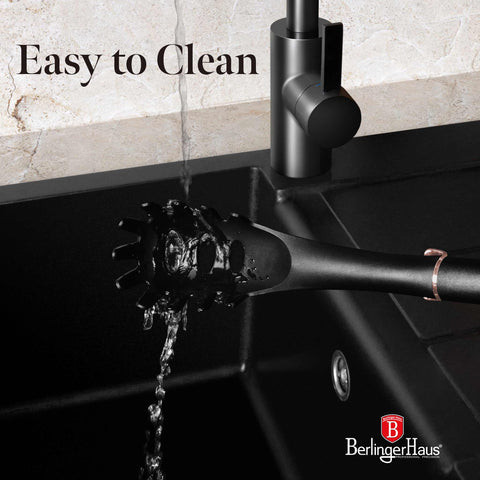  BH/6206, Cuchara para espaguetis, Negro, Oro rosa, Herramientas de cocina, Utensilio de cocina, Utensilio de cocina, Utensilio de cocina, Aparato de cocina